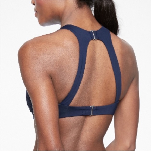 Athleta Maldives Bra Cup Bikini Top in Navy Size 34D/DD NWT - Picture 2 of 6